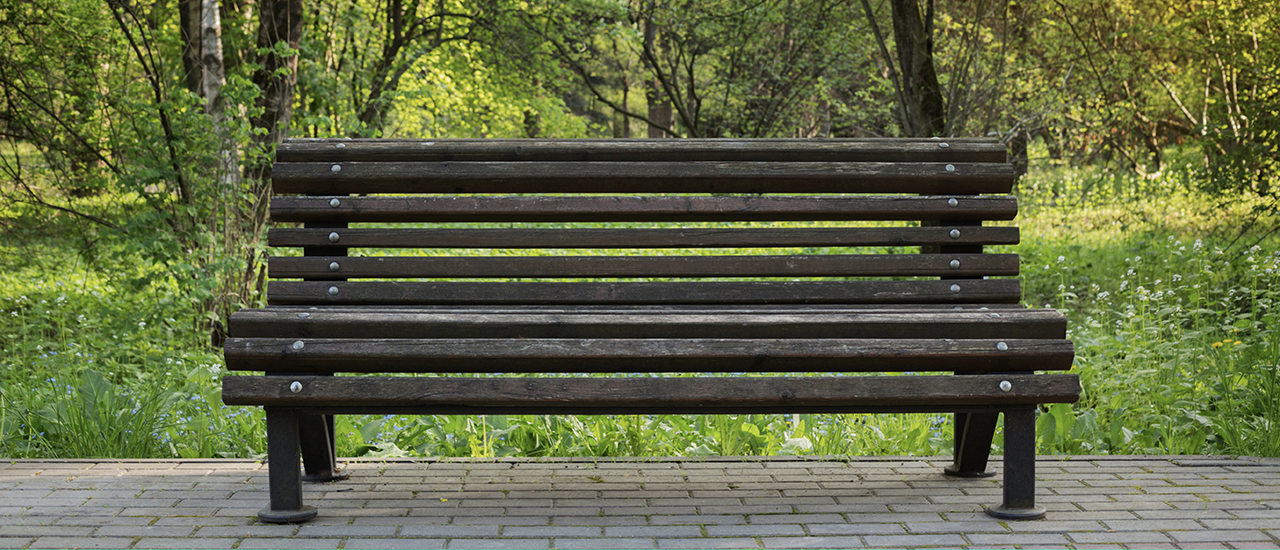 Park bench environment