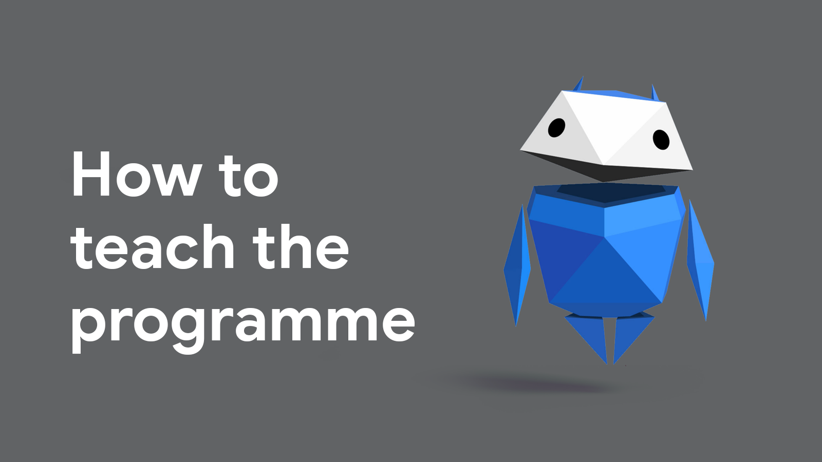 How to teach the programme