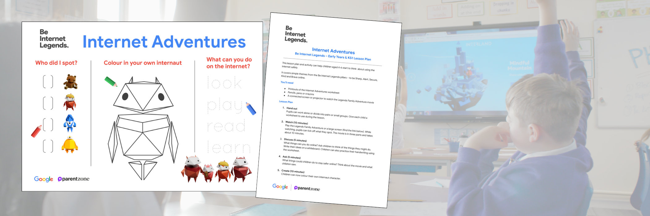 Be Internet Legends KS1 lesson