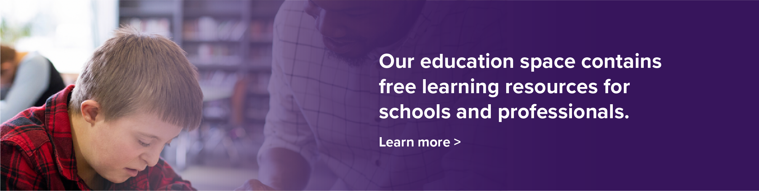 Our education space contains free learning resources