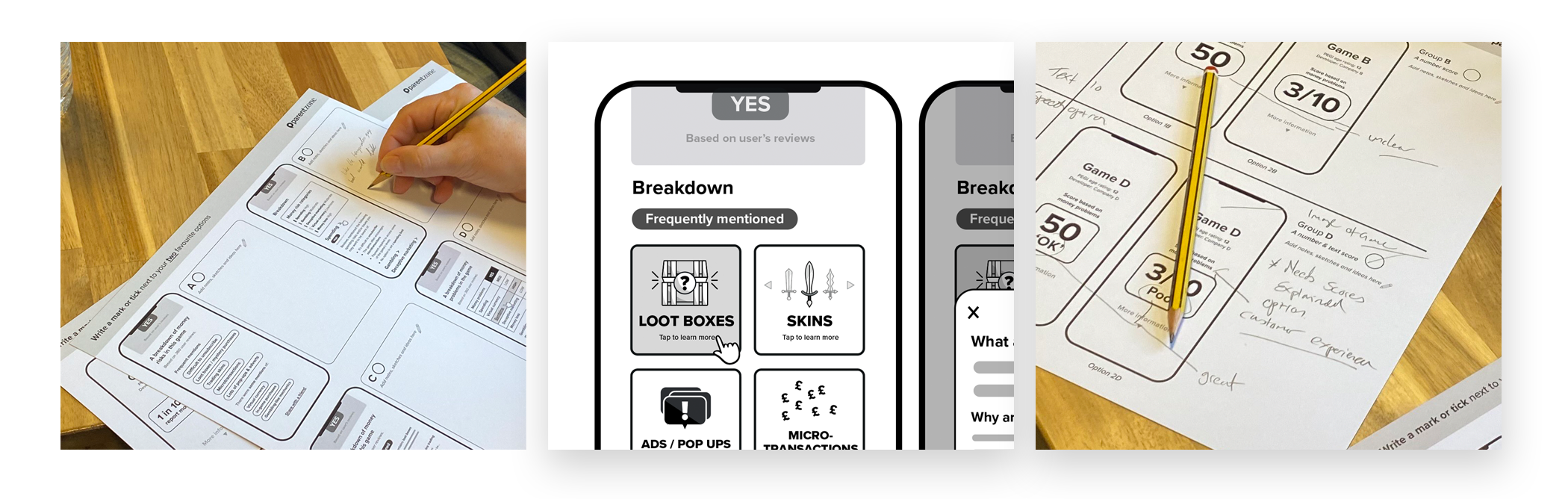 Design concept worksheets