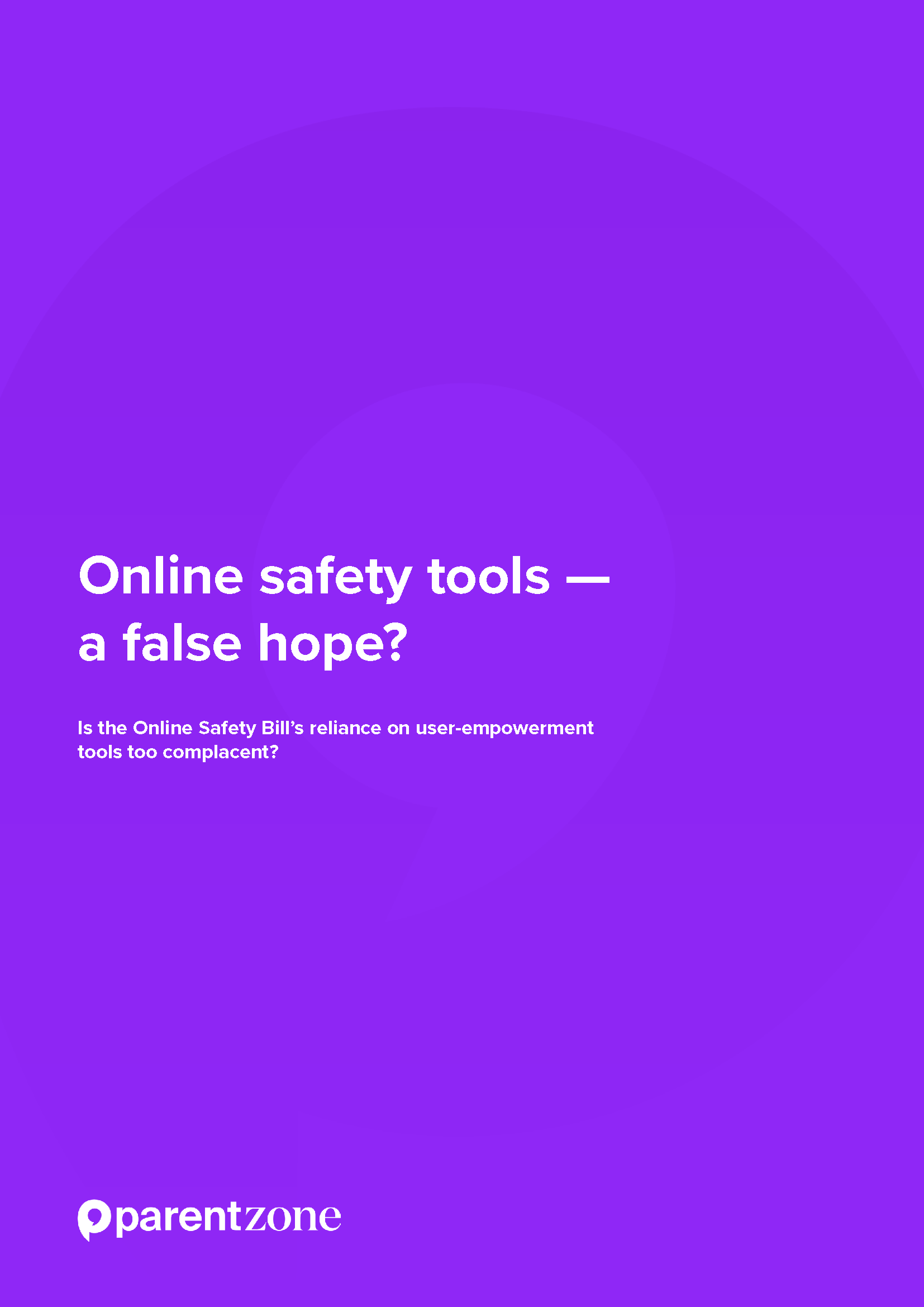 Online safety tools