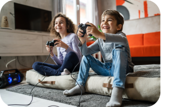 Children playing a game