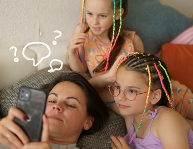 Mother and two daughters