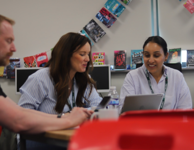 Teachers attending Experience AI training