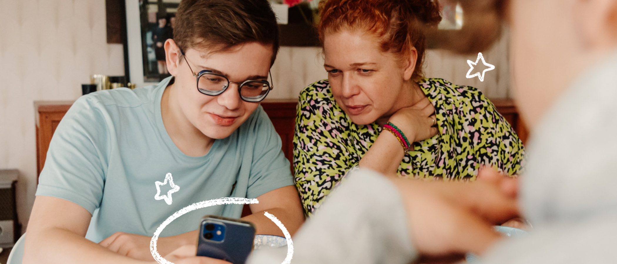 Planet Earth with social icons around it